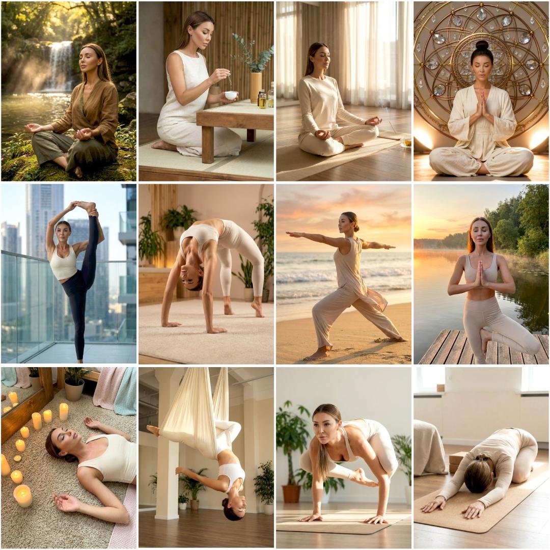 Примеры нейрофото для йоги и wellness